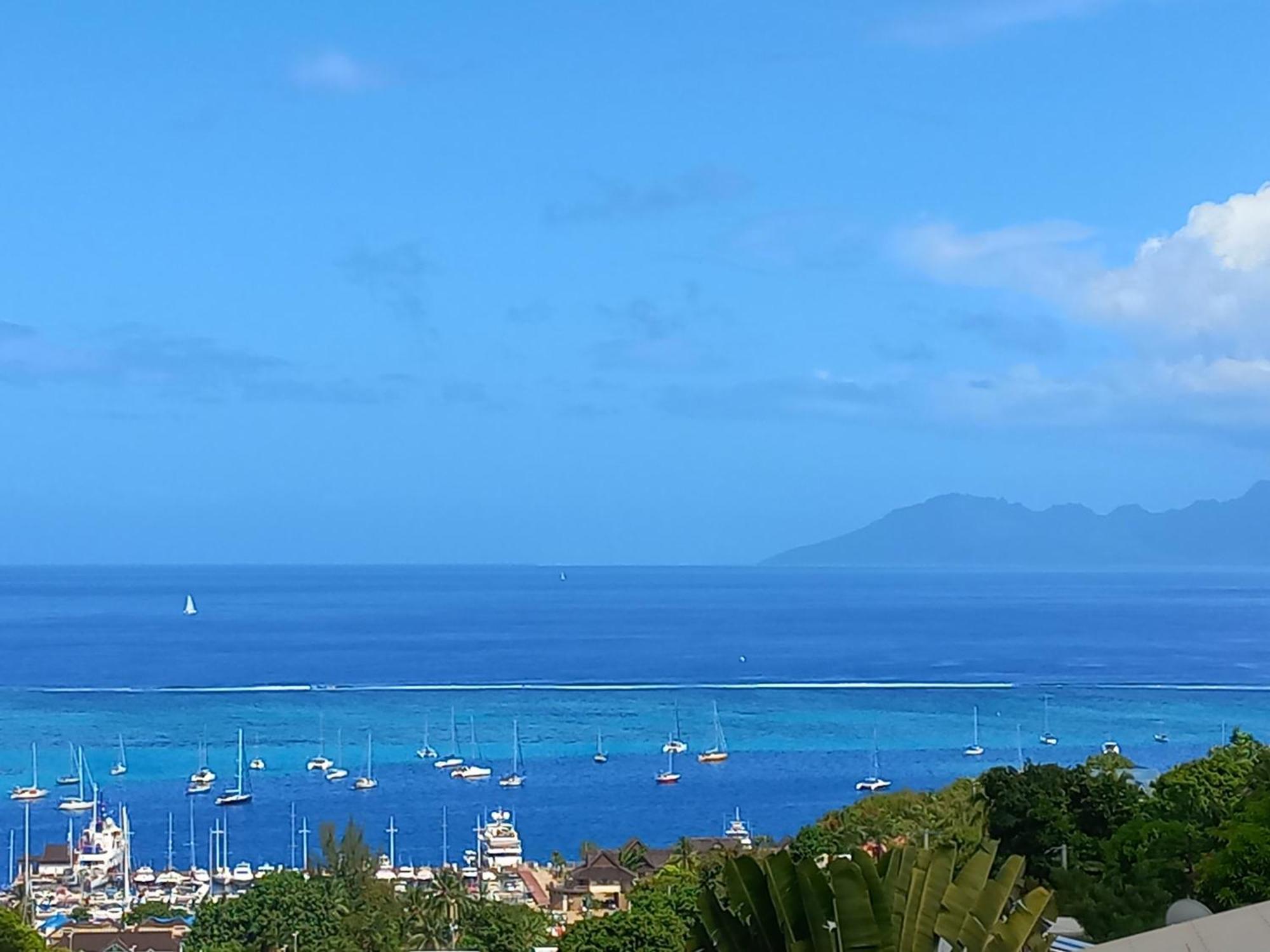Marina Blue Fabuleux Appartement Vue Lagon Punaauia  Exteriör bild