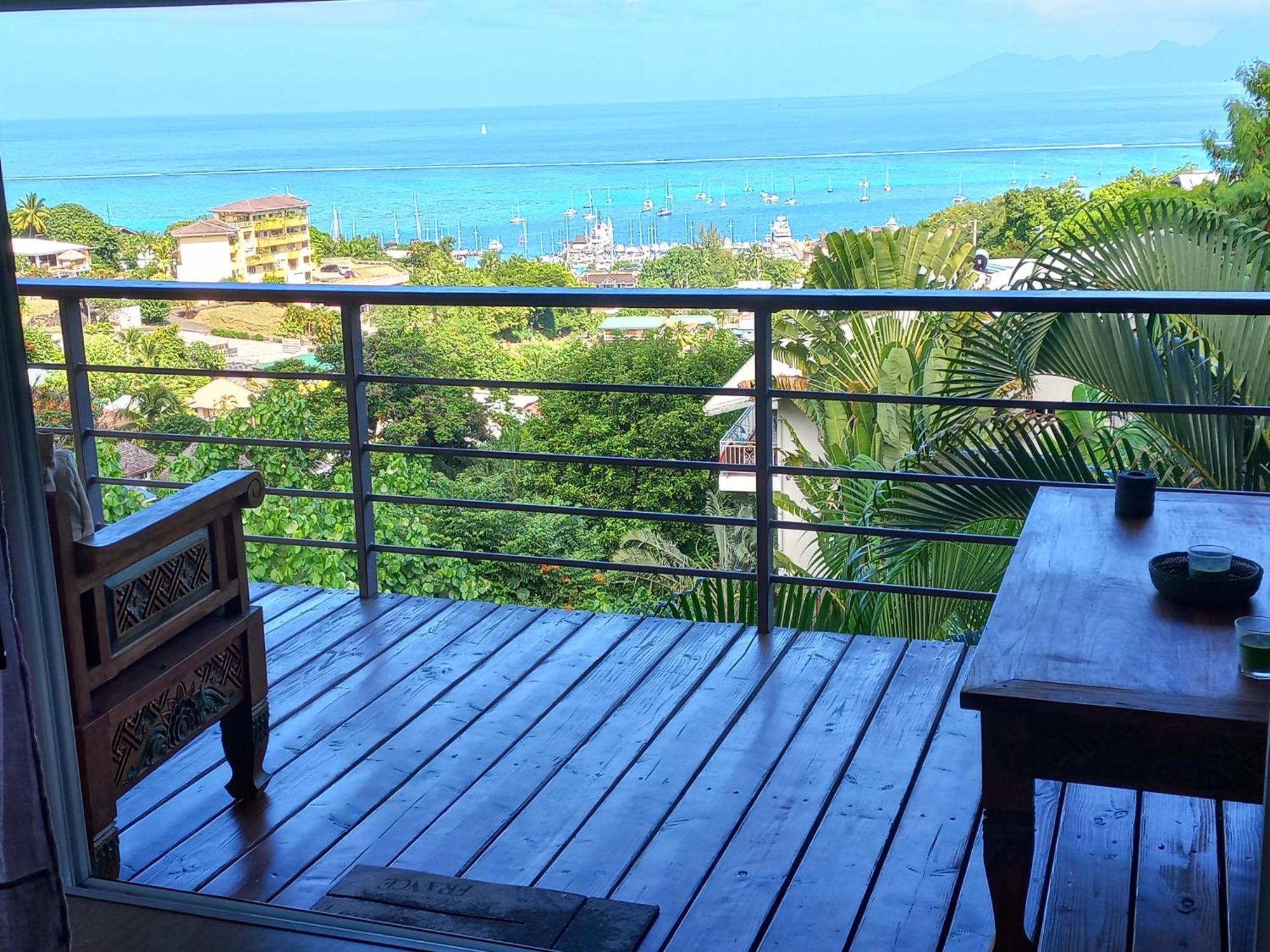 Marina Blue Fabuleux Appartement Vue Lagon Punaauia  Exteriör bild